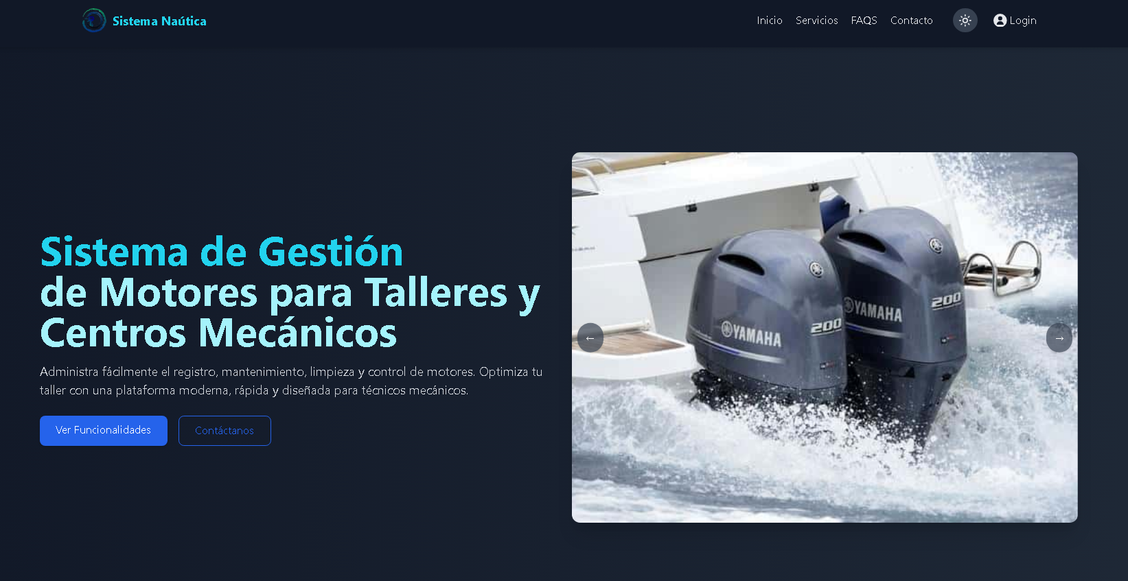 Sistema de gestión de motores para Talleres y Centros Mecánicos